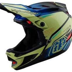 Troy Lee Designs D4 Composite MIPS Helm - Drip Glo Yellow