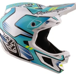 Troy Lee Designs D4 Composite MIPS Helm - Crest Real Teal