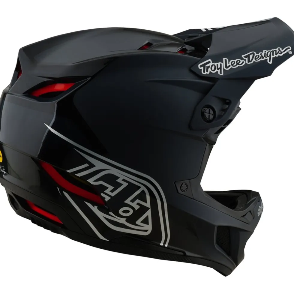 Troy Lee Designs D4 Polyacrylite MIPS Helm - Shadow Black