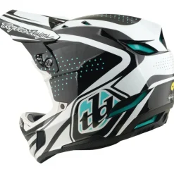 Troy Lee Designs D4 Polyacrylite MIPS Helm - The Line Charcoal/White