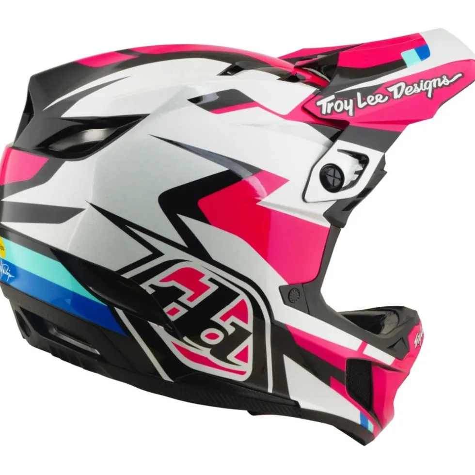Troy Lee Designs D4 Polyacrylite MIPS Helm - Roamer Magenta