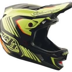 Troy Lee Designs D4 Polyacrylite MIPS Helm - Qualifer Black/Yellow