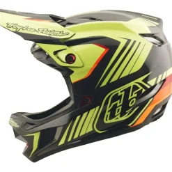 Troy Lee Designs D4 Polyacrylite MIPS Helm - Qualifer Black/Yellow