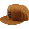 Troy Lee Designs Flat Bill Snapback Pet - Peace Sienna