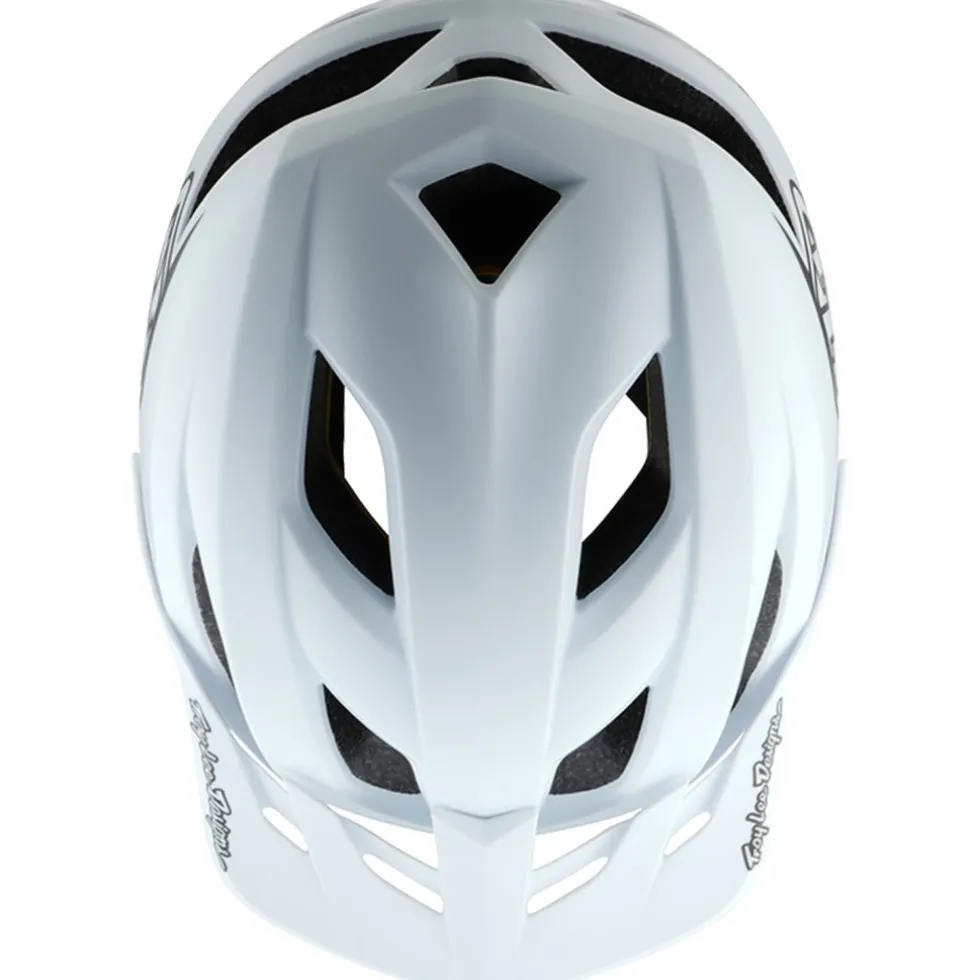 Troy Lee Designs Flowline MIPS Helm - Point White/Black