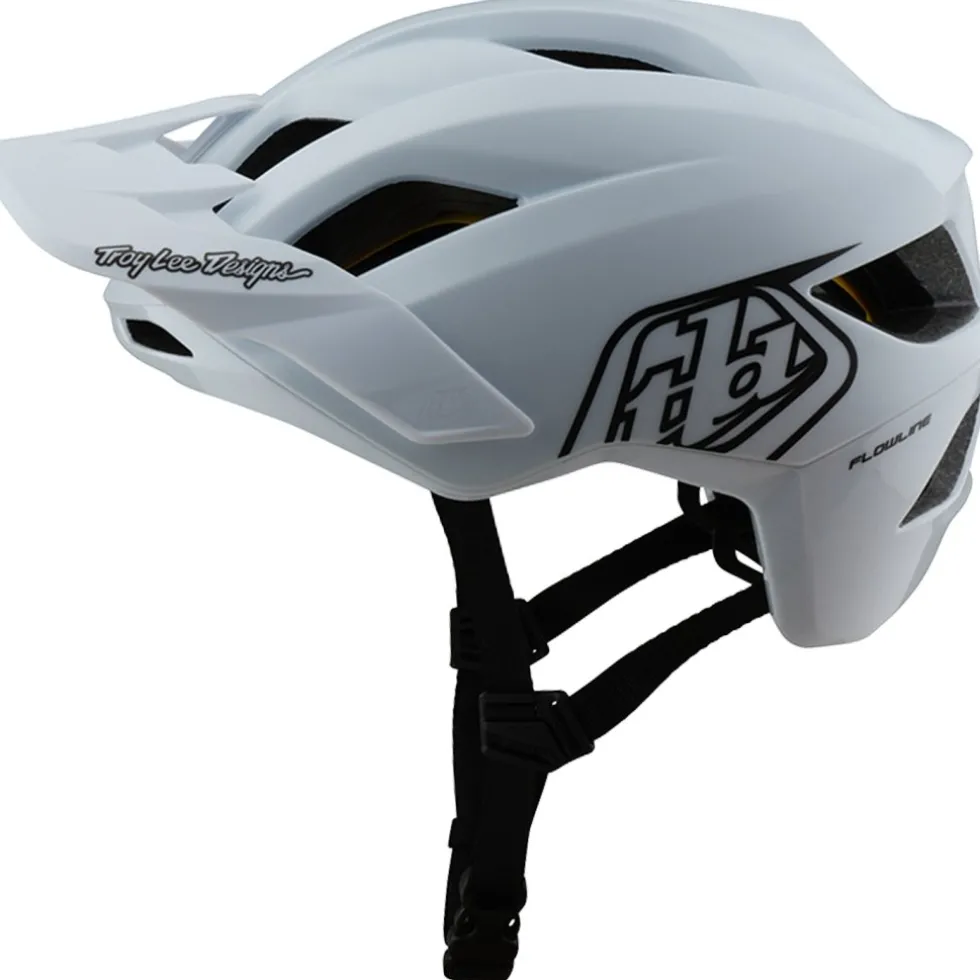 Troy Lee Designs Flowline MIPS Helm - Point White/Black
