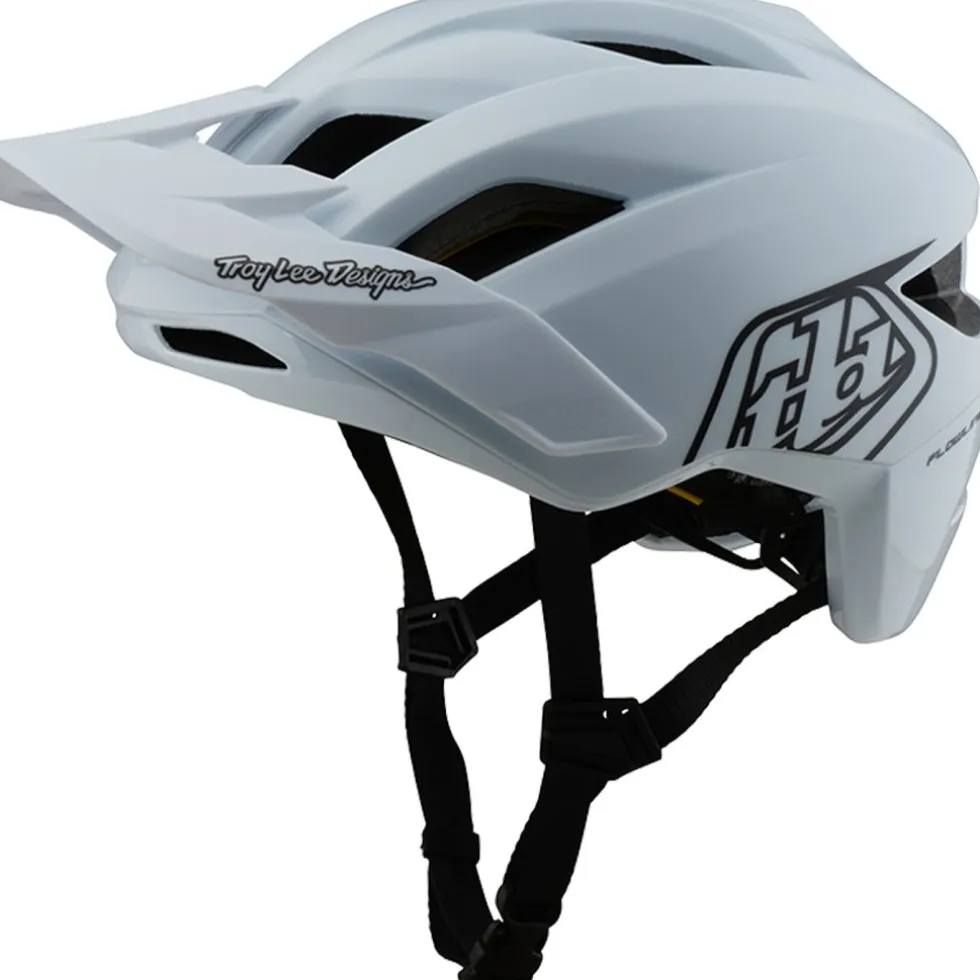 Troy Lee Designs Flowline MIPS Helm - Point White/Black