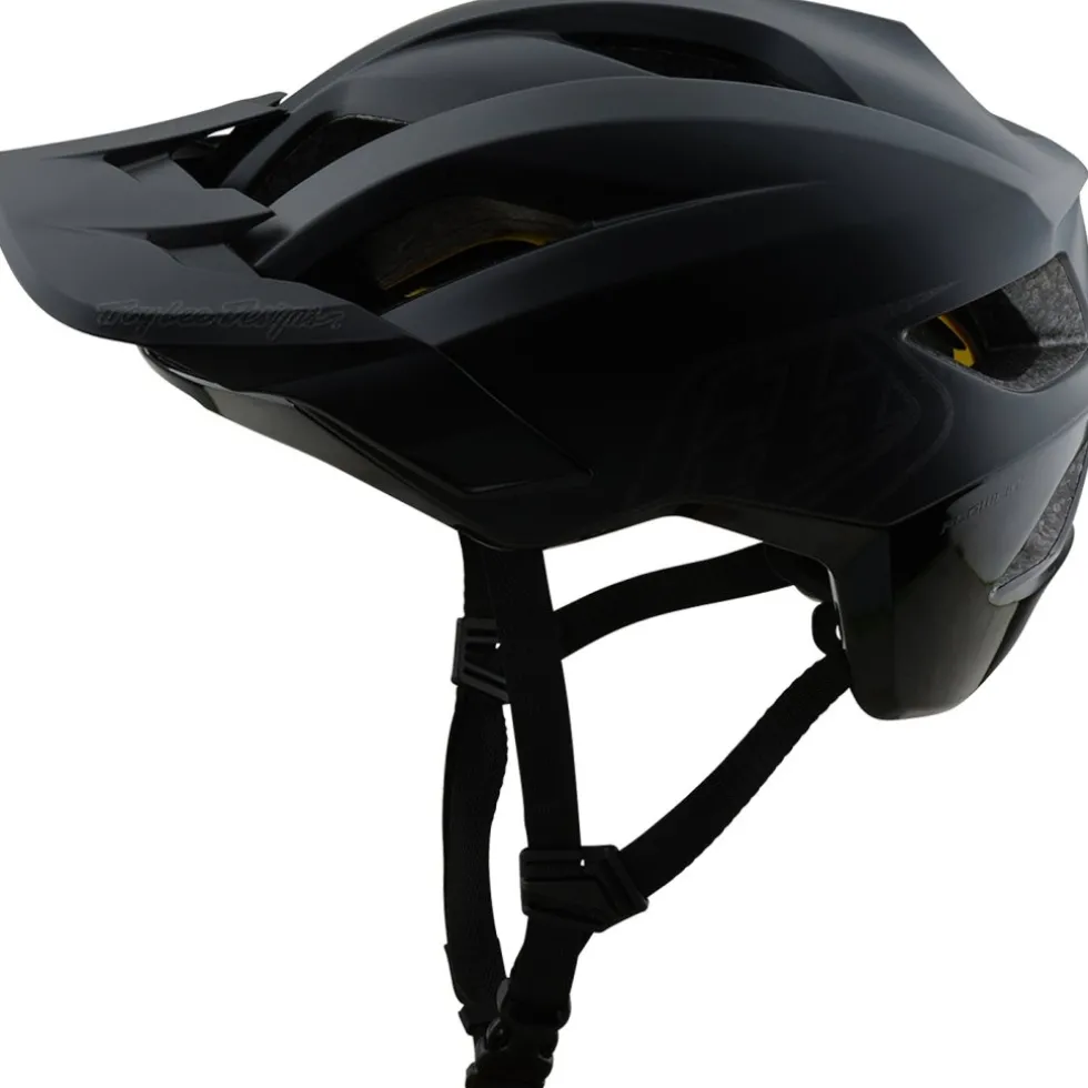 Troy Lee Designs Flowline MIPS Helm - Point Black/Charcoal