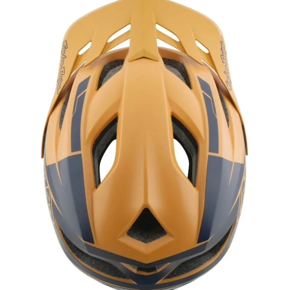 Troy Lee Designs Flowline SE MIPS Helm - Hydro Mustard/Black Iris