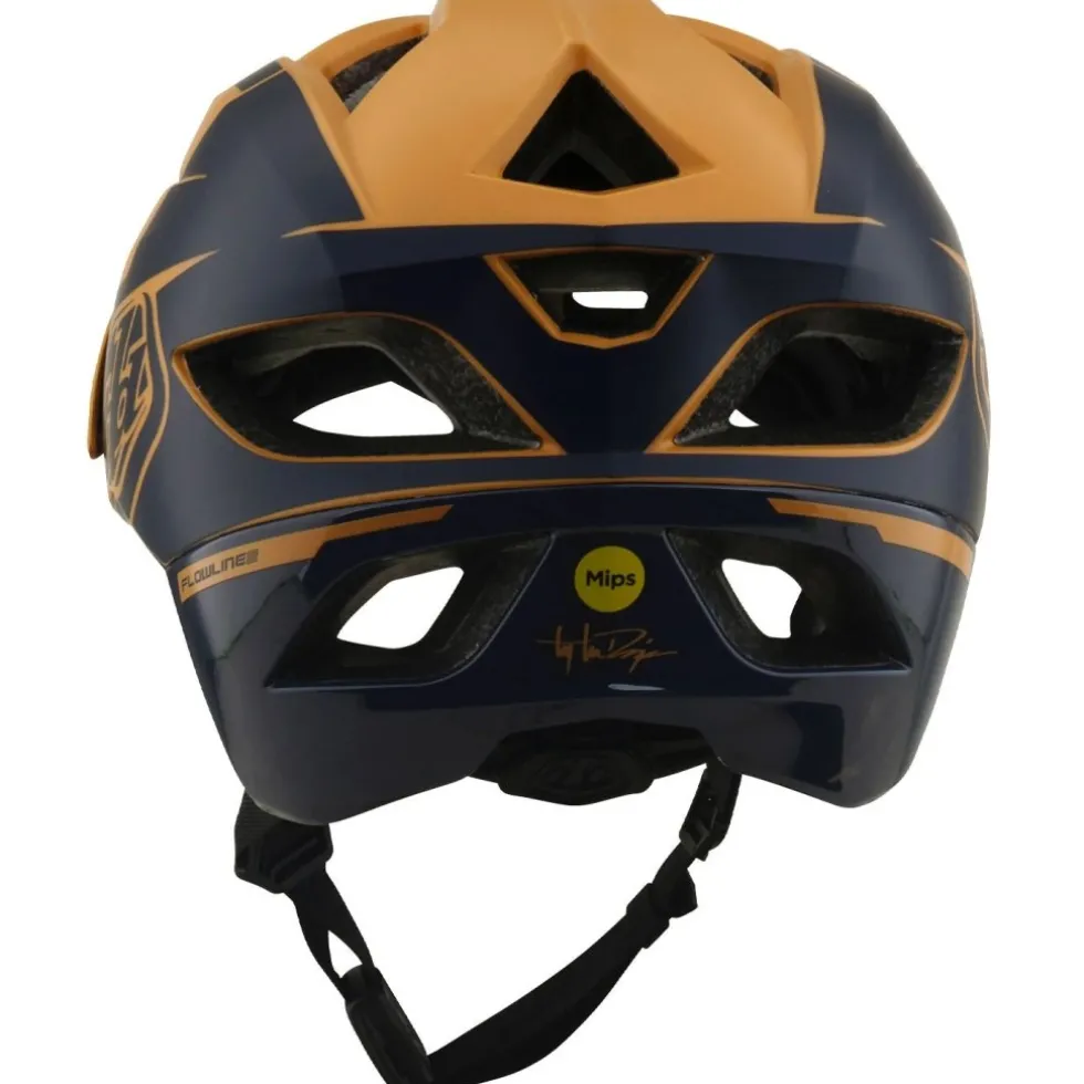 Troy Lee Designs Flowline SE MIPS Helm - Hydro Mustard/Black Iris
