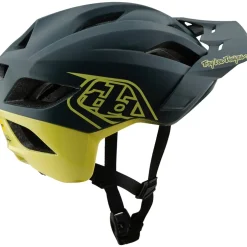 Troy Lee Designs Flowline SE MIPS Helm - Badge Gray/Glo Yellow