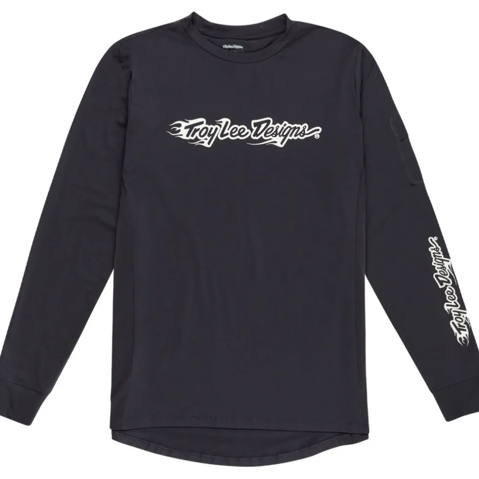 Troy Lee Designs Ruckus Ride Fietsshirt met Lange Mouwen Kinderen - Burn Out Carbon