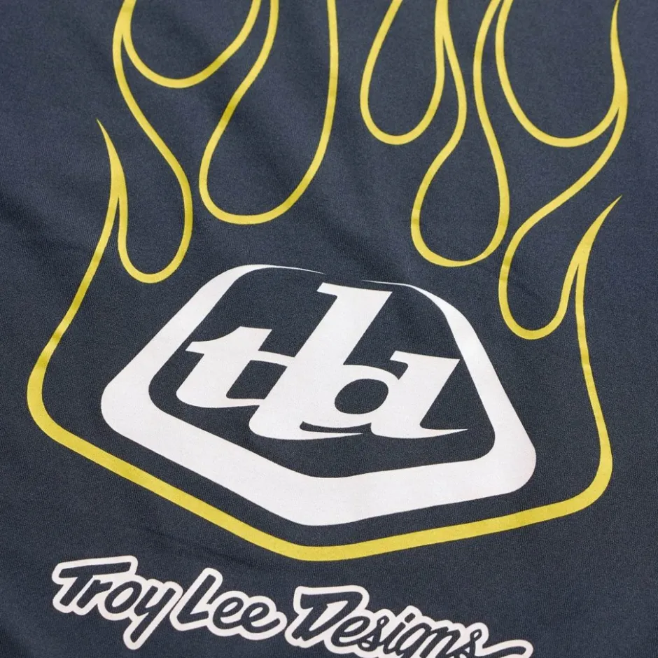 Shirts Kinderen < Troy Lee Designs Ruckus Ride Fietsshirt et ange ouwen Kinderen - Pressed Carbon