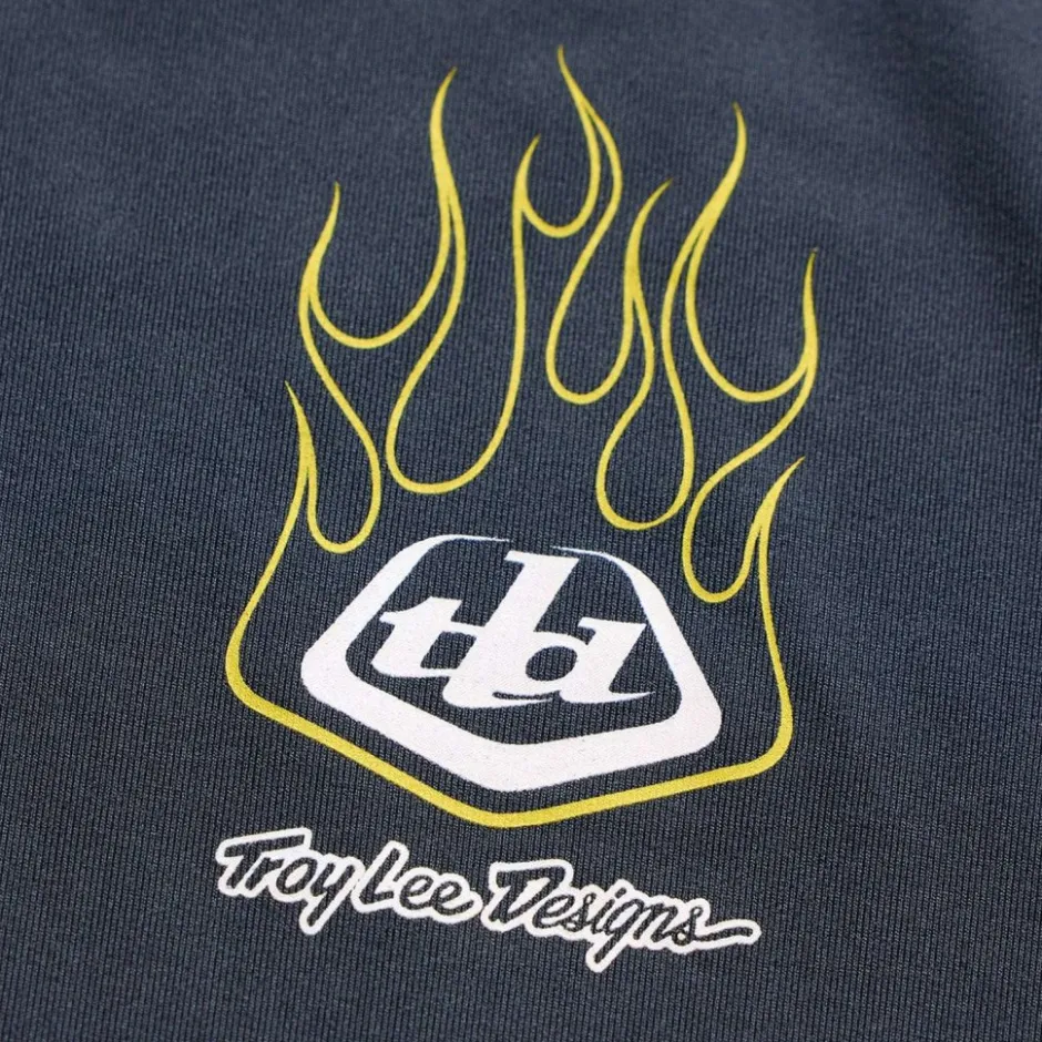 Shirts Kinderen < Troy Lee Designs Ruckus Ride Fietsshirt et ange ouwen Kinderen - Pressed Carbon
