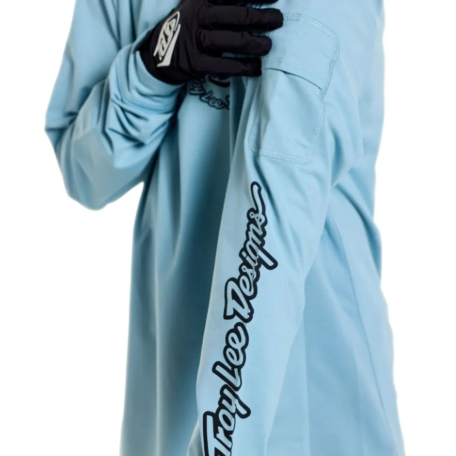 Shirts Kinderen < Troy Lee Designs Ruckus Ride Fietsshirt et ange ouwen Kinderen - Carbs Dawn Bue