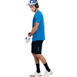 Troy Lee Designs Skyline Ride Fietsshirt met Korte Mouwen Heren - One Eye Aero Blue