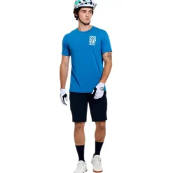 Troy Lee Designs Skyline Ride Fietsshirt met Korte Mouwen Heren - One Eye Aero Blue