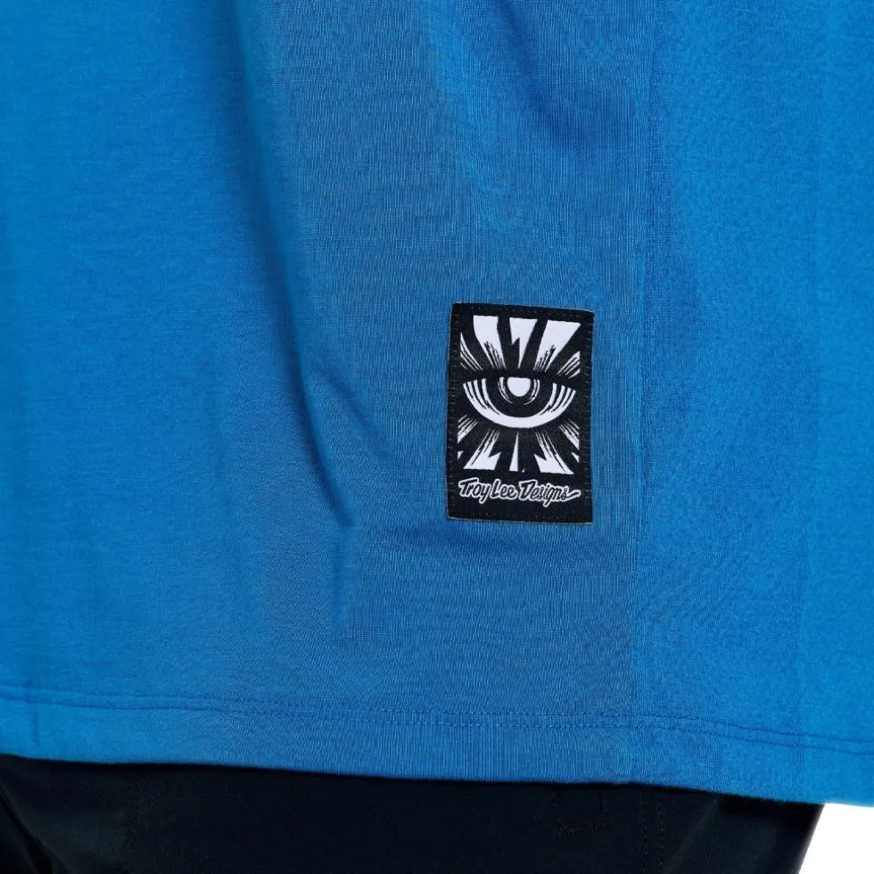 Troy Lee Designs Skyline Ride Fietsshirt met Korte Mouwen Heren - One Eye Aero Blue