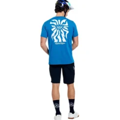 Troy Lee Designs Skyline Ride Fietsshirt met Korte Mouwen Heren - One Eye Aero Blue