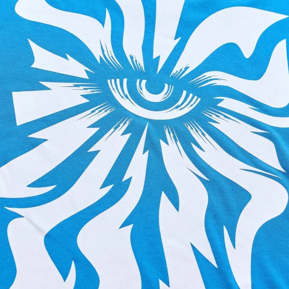 Troy Lee Designs Skyline Ride Fietsshirt met Korte Mouwen Heren - One Eye Aero Blue
