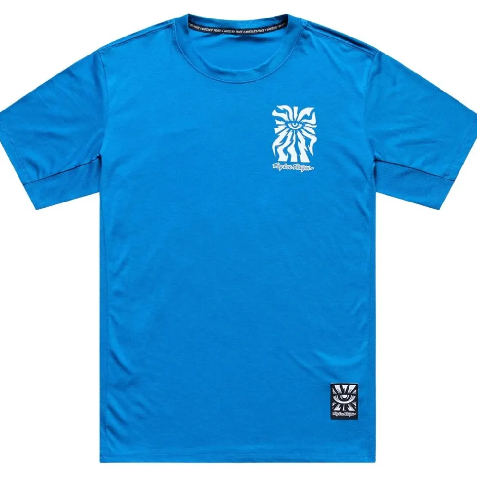 Troy Lee Designs Skyline Ride Fietsshirt met Korte Mouwen Heren - One Eye Aero Blue