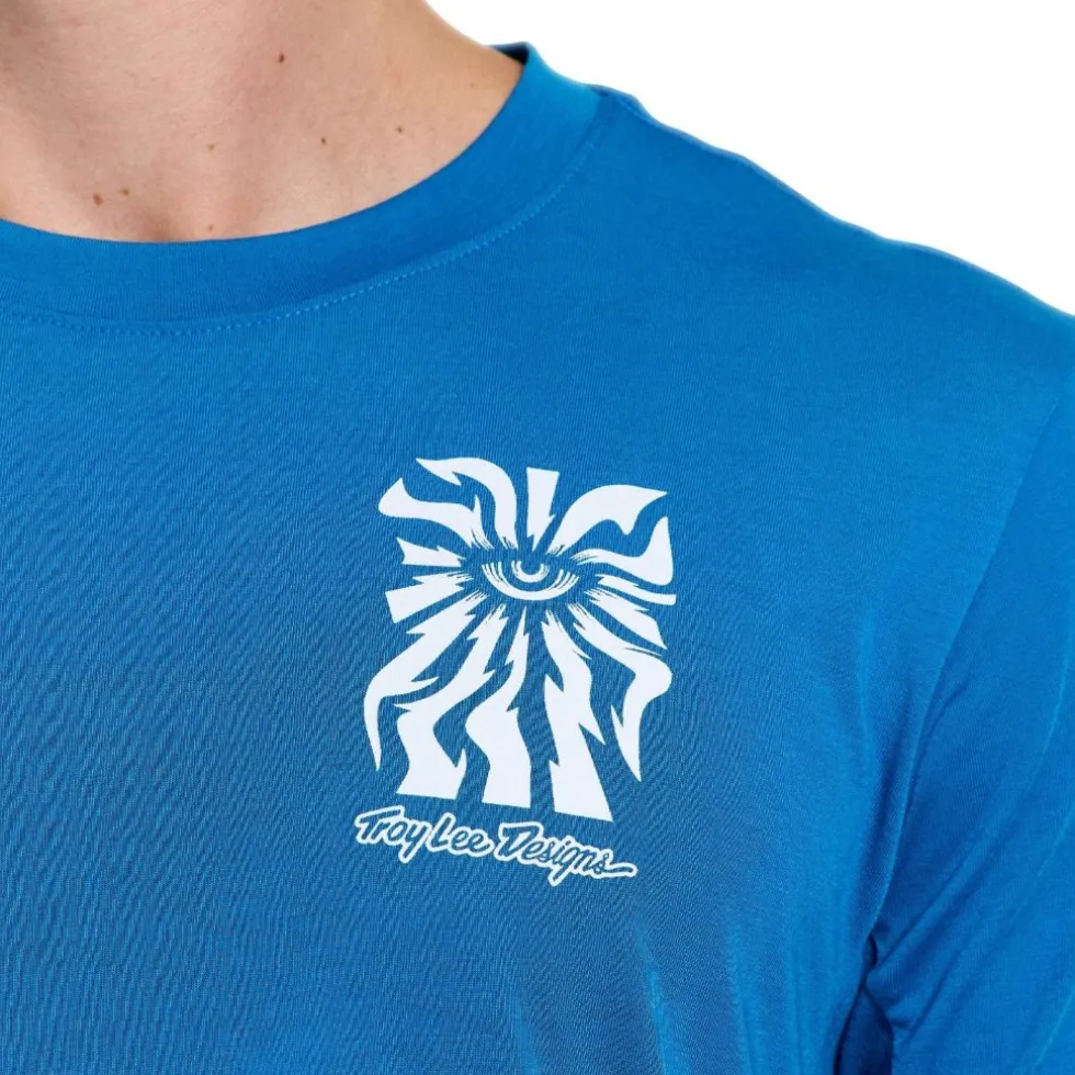 Troy Lee Designs Skyline Ride Fietsshirt met Korte Mouwen Heren - One Eye Aero Blue
