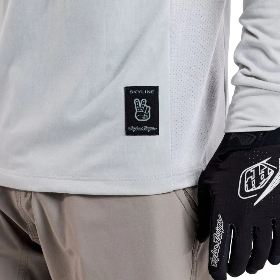 Mtb-Shirts < Troy Lee Designs Skyline Ride Fietsshirt met Lange Mouwen Heren - Signature Mist