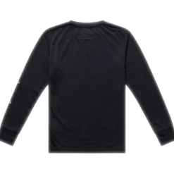 Troy Lee Designs Skyline Ride Fietsshirt met Lange Mouwen Kinderen - Signature Black/Real Teal