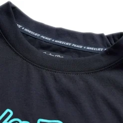 Troy Lee Designs Skyline Ride Fietsshirt met Lange Mouwen Kinderen - Signature Black/Real Teal