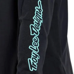 Troy Lee Designs Skyline Ride Fietsshirt met Lange Mouwen Kinderen - Signature Black/Real Teal