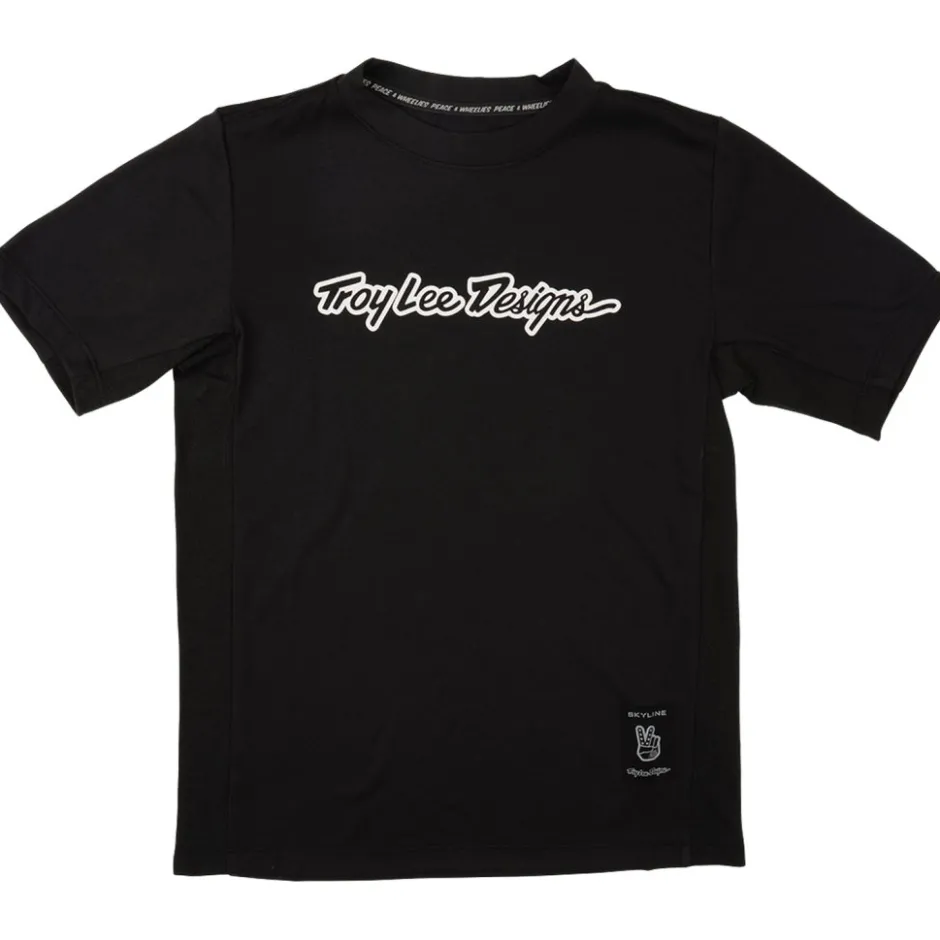 Shirts Kinderen < Troy Lee Designs Skyine Ride Fietsshirt met Korte Mouwen Kinderen - Signature Back