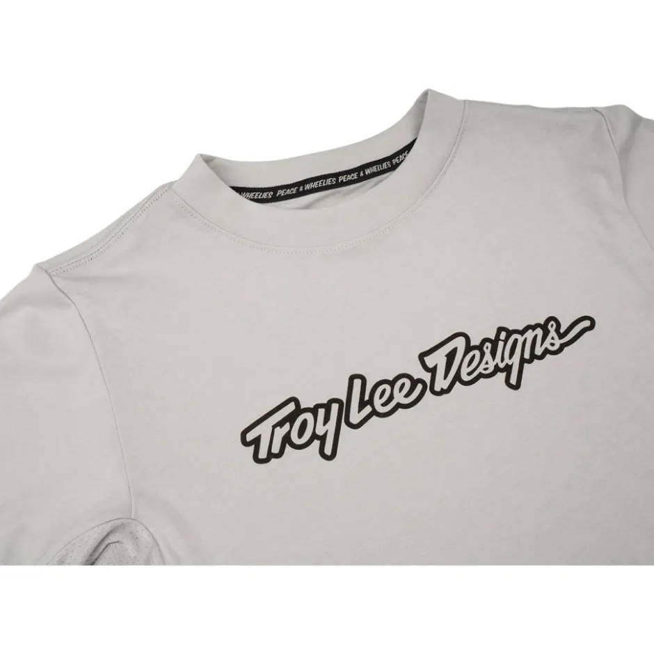 Shirts Kinderen < Troy Lee Designs Skyine Ride Fietsshirt met Korte Mouwen Kinderen - Signature Mist