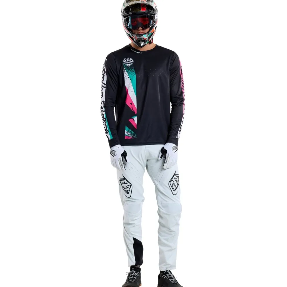 Troy Lee Designs Sprint Fietsshirt met Lange Mouwen Heren - Full Pull Black