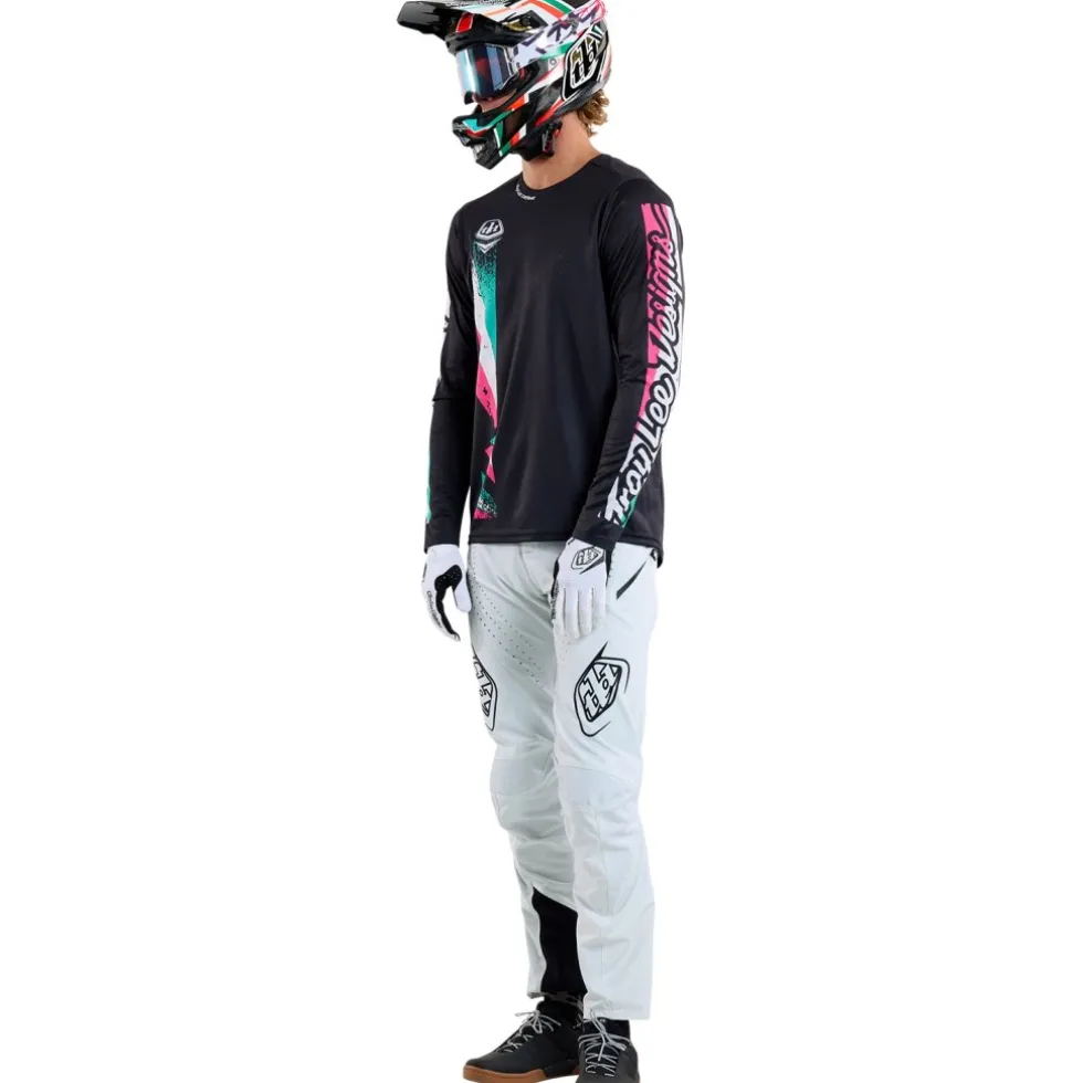 Troy Lee Designs Sprint Fietsshirt met Lange Mouwen Heren - Full Pull Black