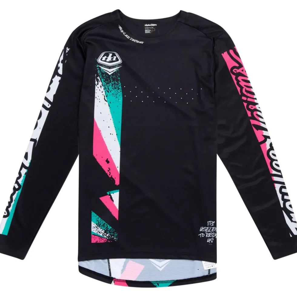 Troy Lee Designs Sprint Fietsshirt met Lange Mouwen Heren - Full Pull Black
