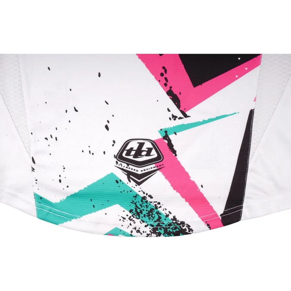 Troy Lee Designs Sprint Fietsshirt met Lange Mouwen Kinderen - Full Pull Chalk