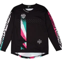 Troy Lee Designs Sprint Fietsshirt met Lange Mouwen Kinderen - Full Pull Black