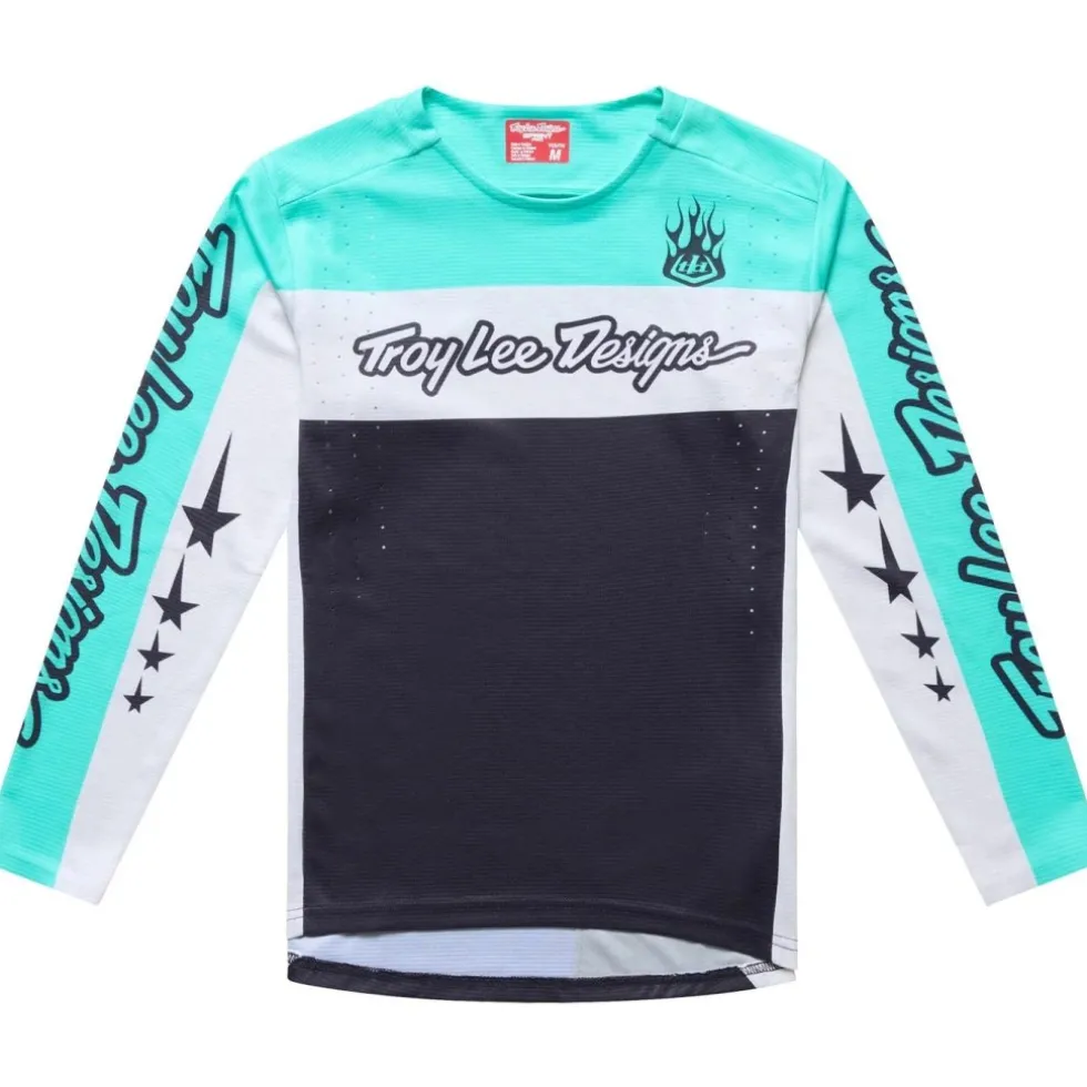 Troy Lee Designs Sprint Pro Fietsshirt met Lange Mouwen Kinderen - YO Moto Carbon