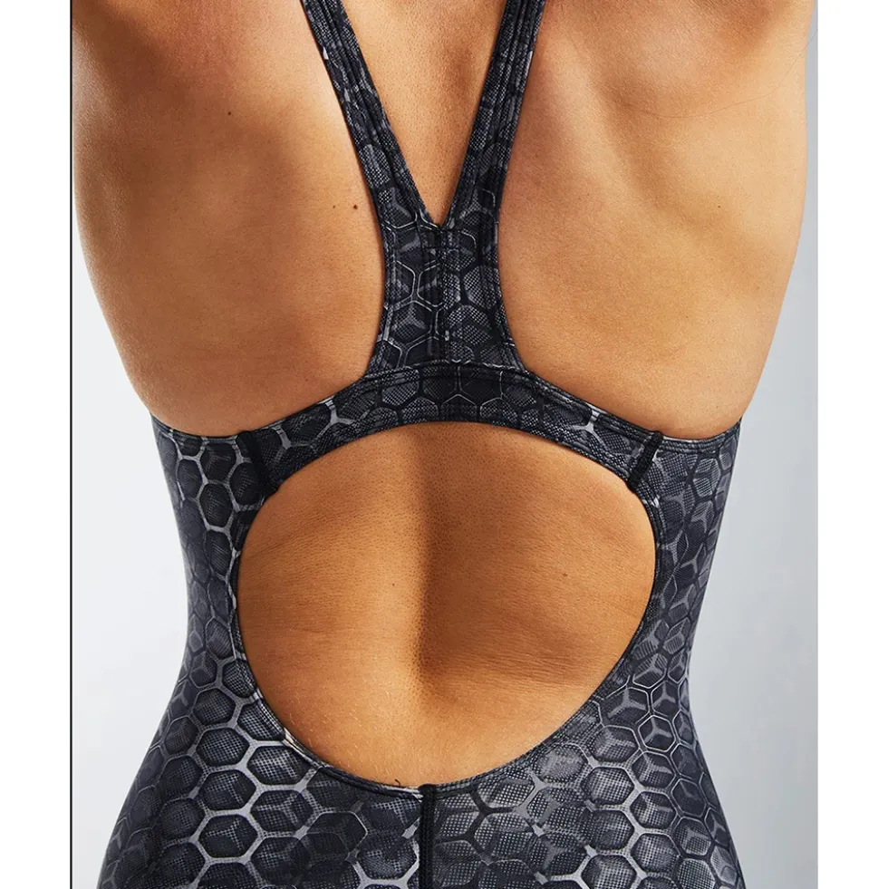 TYR Akurra Thresher™ Open Back Badpak Dames - zwart