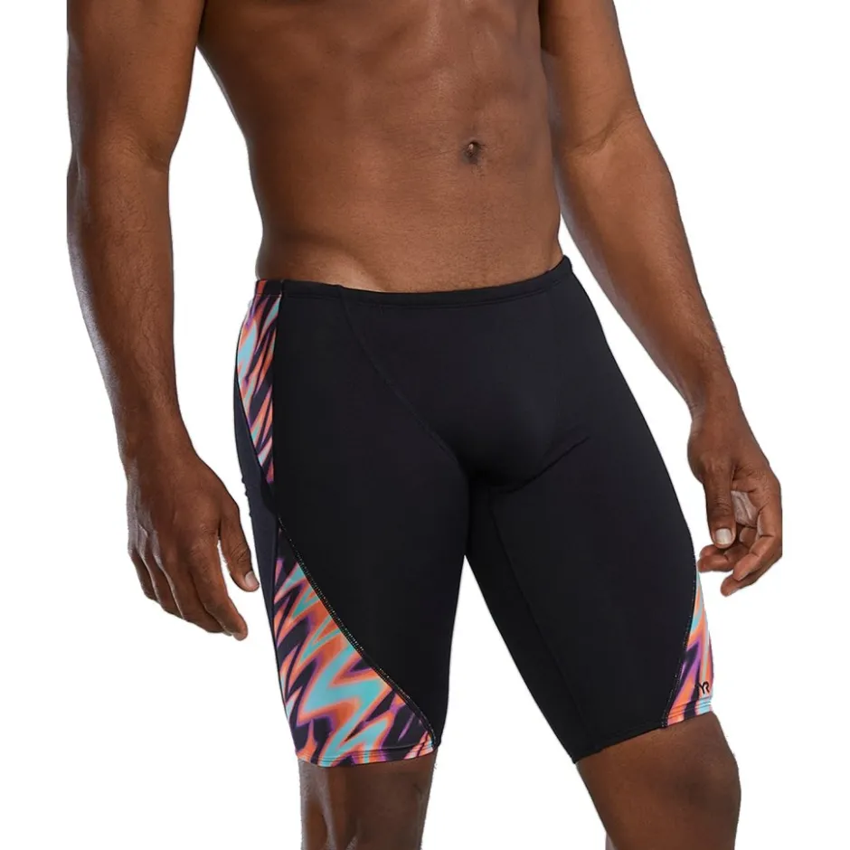 Wedstrijd Zwemkleding < TYR Disarray Durafast Elite® Blade Splice Zwemjammer Heren - oranje/meerkleurig