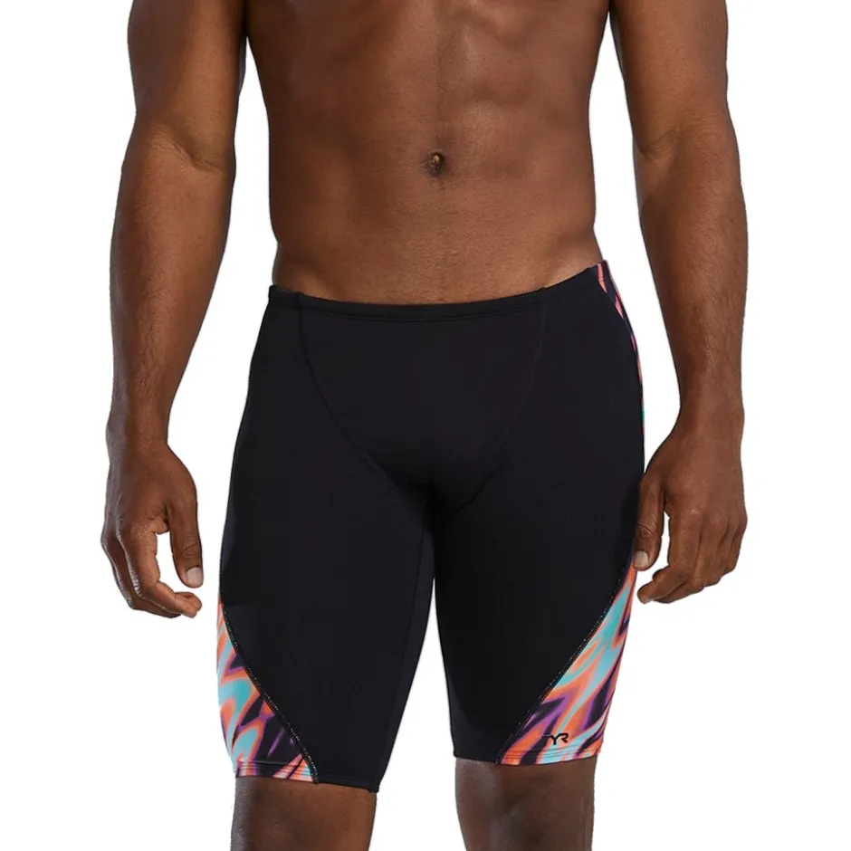 Wedstrijd Zwemkleding < TYR Disarray Durafast Elite® Blade Splice Zwemjammer Heren - oranje/meerkleurig