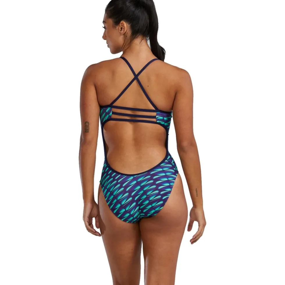 TYR Dragonflyte Durafast Elite® Trinityfit Badpak Dames - green/navy