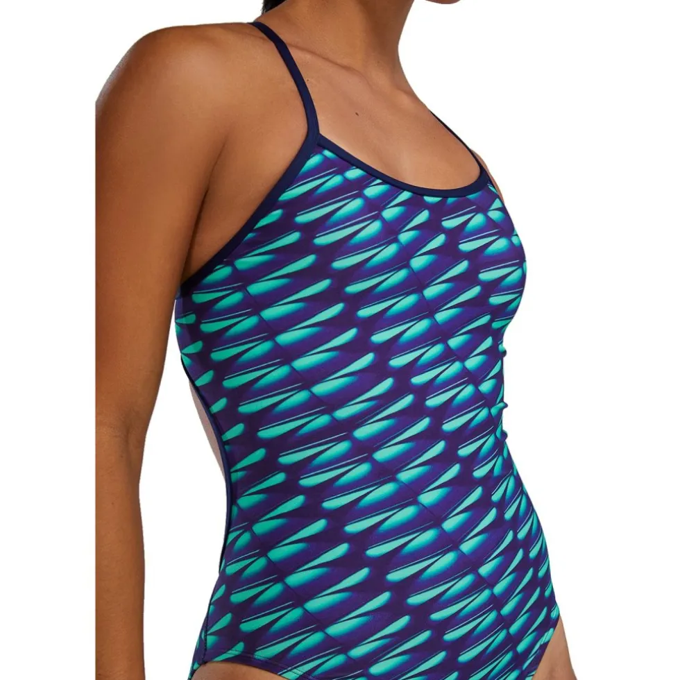 TYR Dragonflyte Durafast Elite® Trinityfit Badpak Dames - green/navy