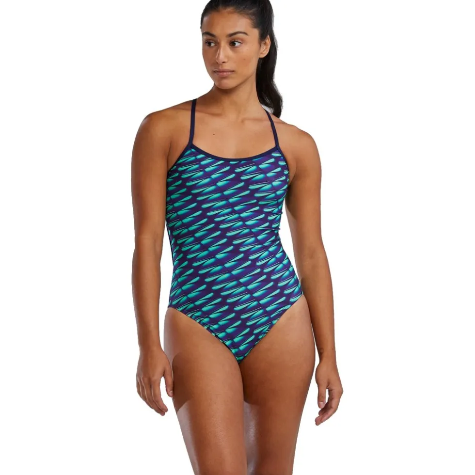 TYR Dragonflyte Durafast Elite® Trinityfit Badpak Dames - green/navy