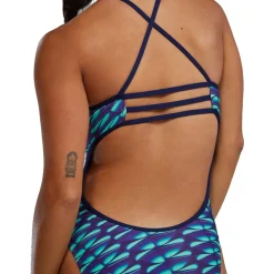 TYR Dragonflyte Durafast Elite® Trinityfit Badpak Dames - green/navy