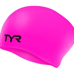 Badmutsen < TYR Long Hair Wrinkle-Free Silicone Badmuts - roze