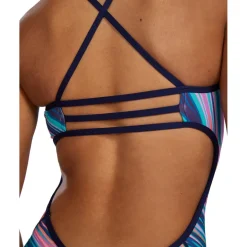 Wedstrijd Zwemkleding|Zwembroeken & Bikini'S < TYR Riptidal Durafast Elite® Trinityfit Badpak Dames - roze/meerkleurig