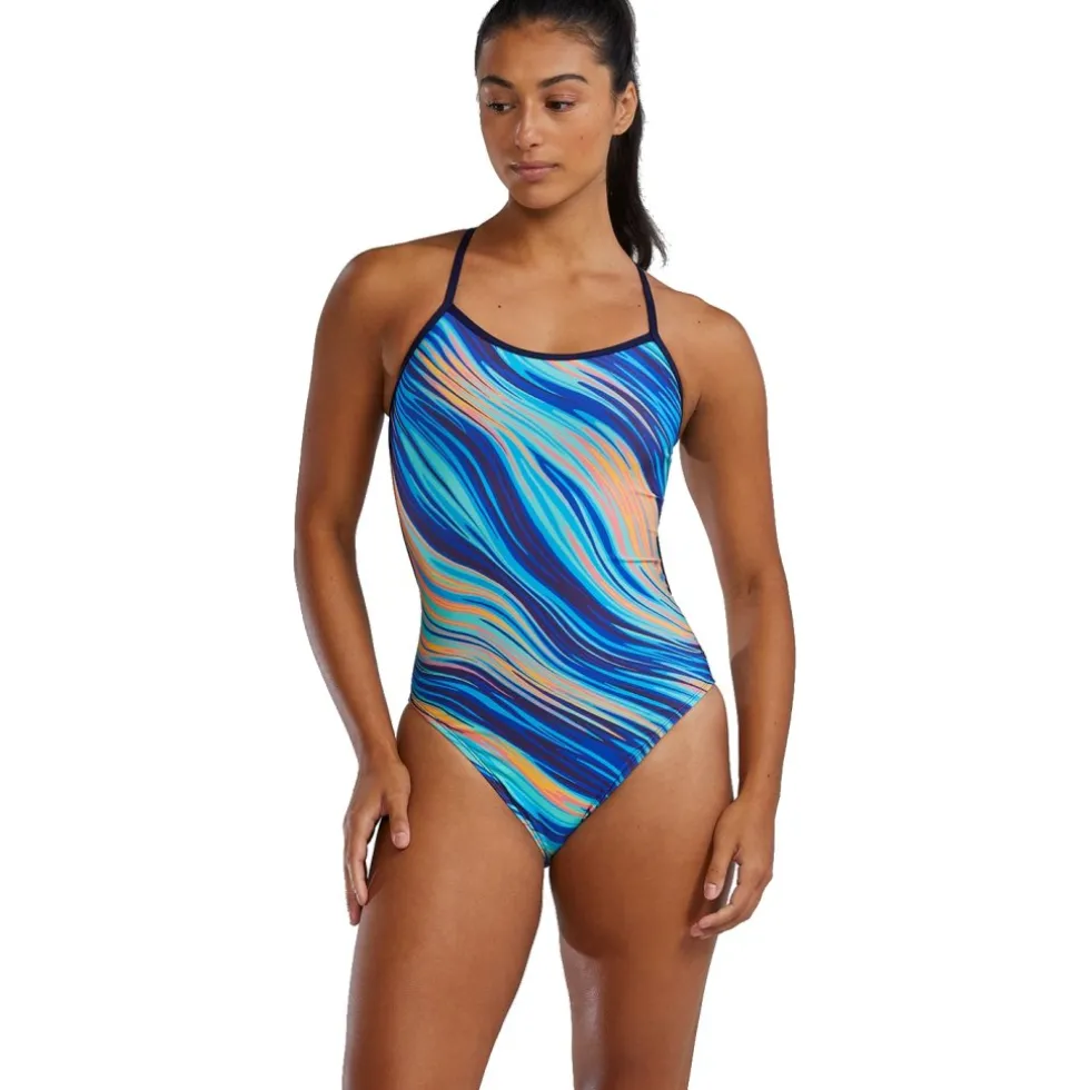 TYR Riptidal Durafast Elite® Trinityfit Badpak Dames - teal/orange