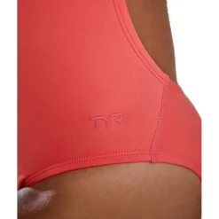 TYR Solid Durafast Elite® Cutoutfit Badpak Dames - coral