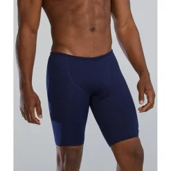 Wedstrijd Zwemkleding|Zwembroeken & Bikini'S < TYR Solid Durafast Elite® Zwemjammer Heren - navy